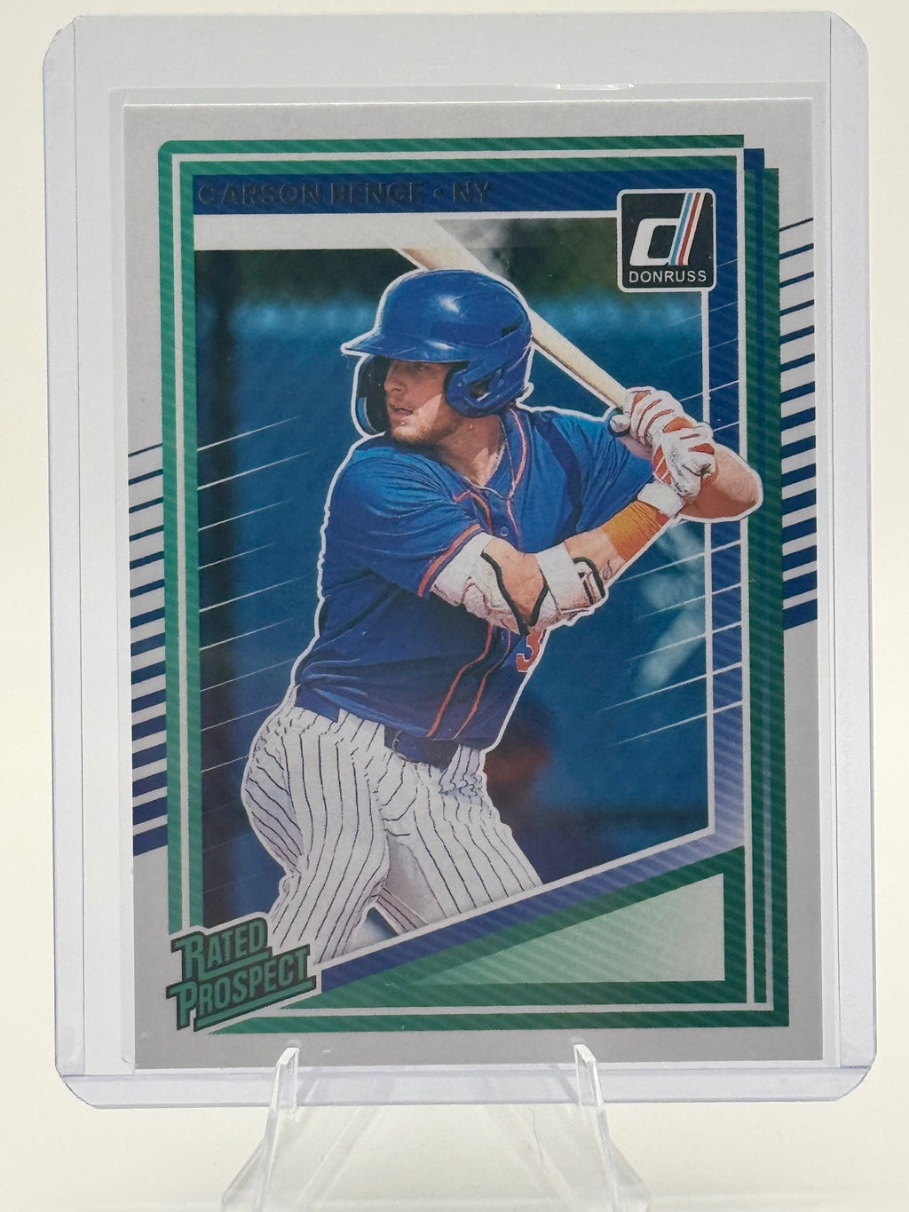 2025 Donruss Carson Benge #158 New York Mets Near Mint or Better