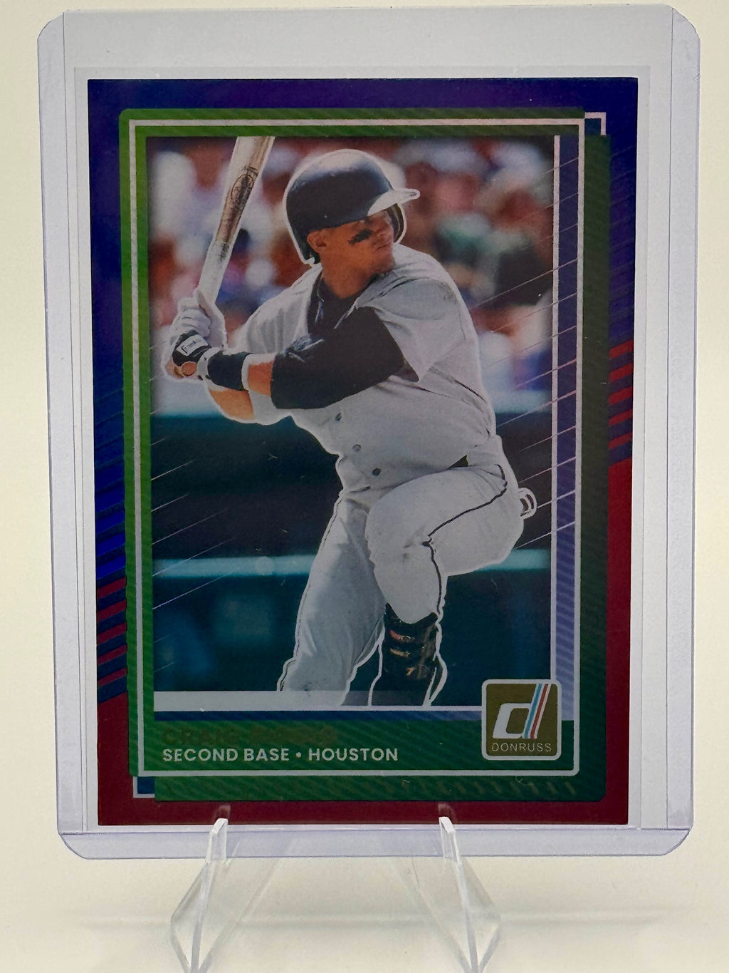 2025 Donruss Craig Biggio #85 Red and Blue Houston Astros Near Mint or Better