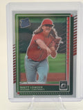 2025 Donruss Rhett Lowder #74 Optic Cincinnati Reds Near Mint or Better