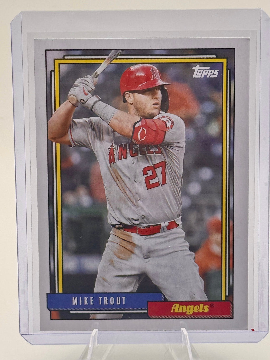 2021 Topps Update Mike Trout #T92-3 1992 Topps Redux Los Angeles Angels NM