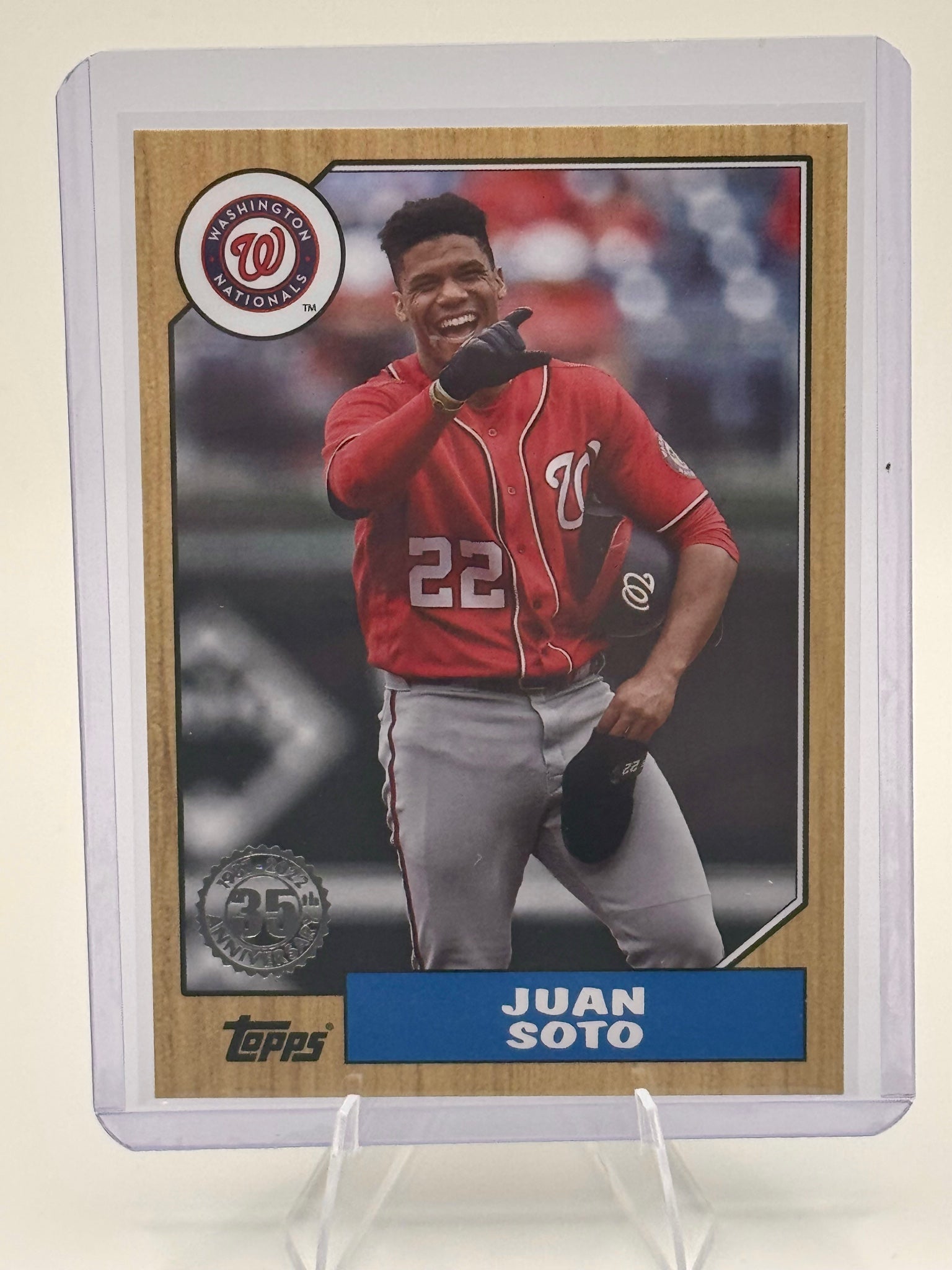 2022 Topps Juan Soto #T87-79 1987 Topps Baseball 35th Anniversary Nationals NM