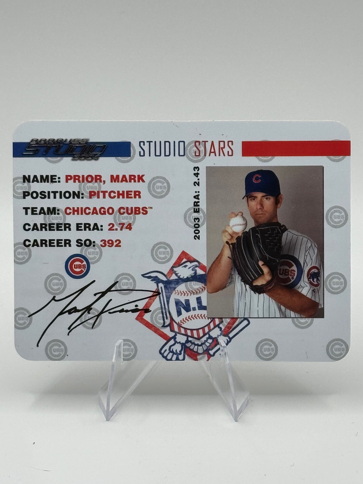 2004 Donruss Studio Mark Prior #SS-35 Stars Chicago Cubs Near Mint or Better
