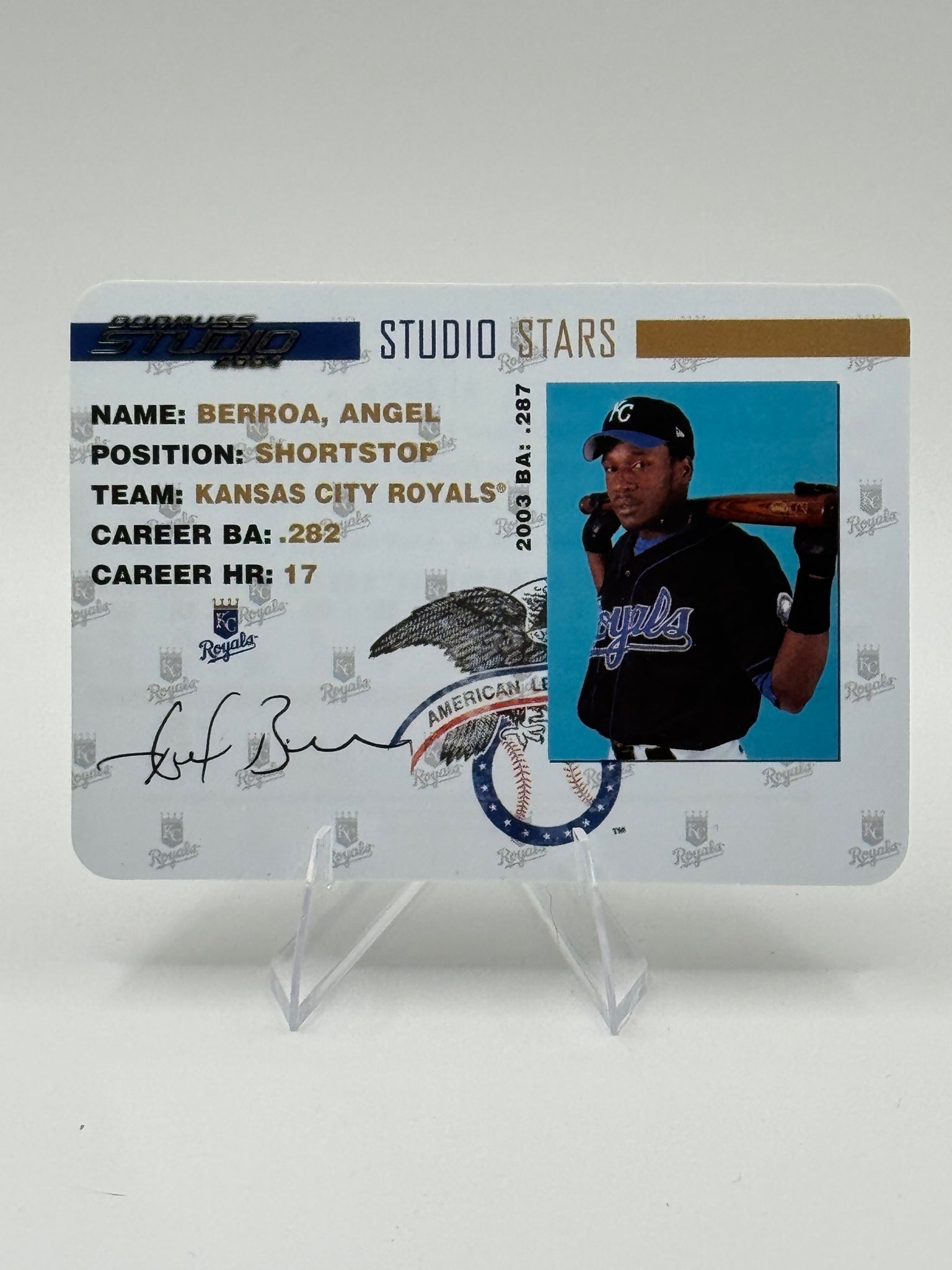 2004 Donruss Studio Angel Berroa #SS-5 Stars Kansas City Royals Near Mint